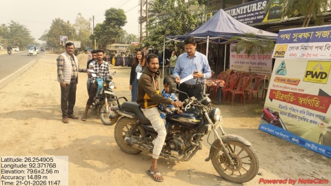 Road safety awareness camp