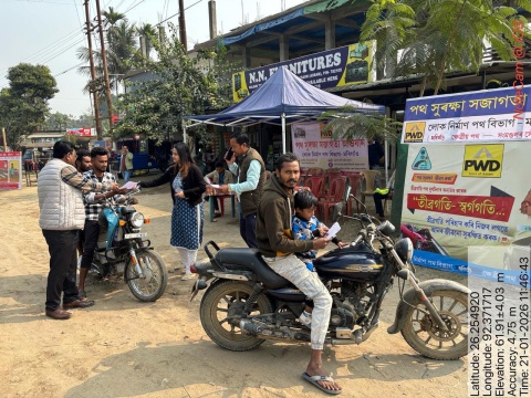 Road safety awareness camp